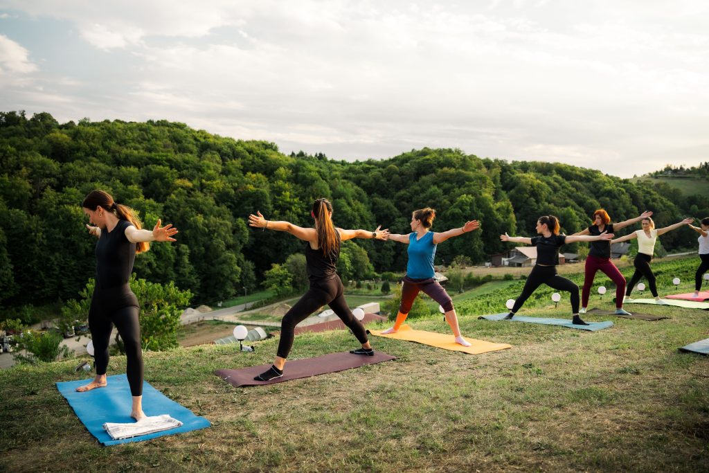 Doživite Vino & Yoga u Vinariji Žnidarić – yogu i meditaciju među trsovima, prirodu, degustaciju nagrađivanih vina i domaće proizvode.